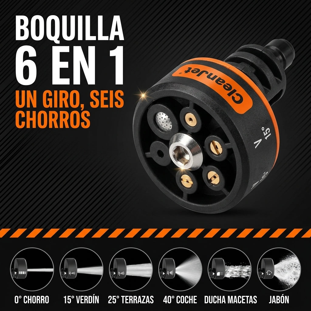 Boquilla 6 en 1 CleanJet