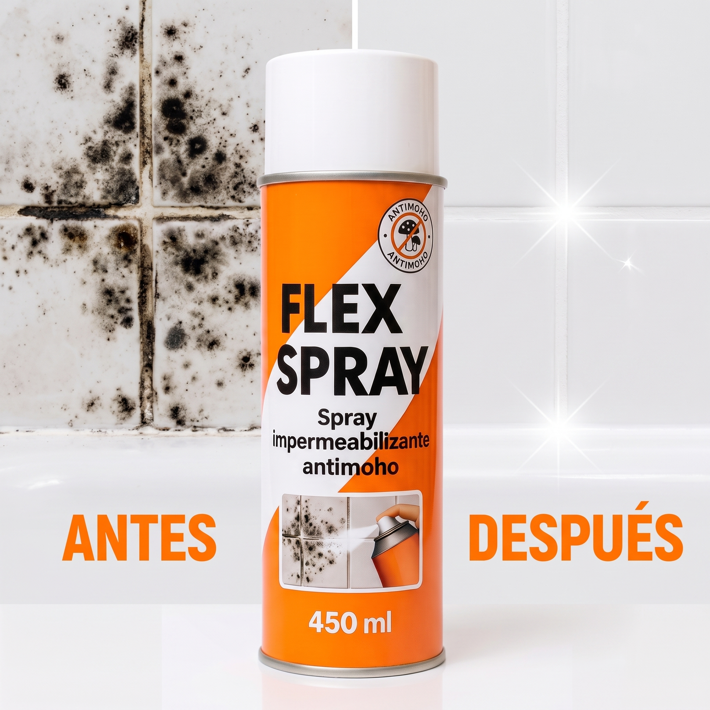 Elimina el moho de Raiz y Evita que vuelva - FlexSpray™ Spray Anti Moho