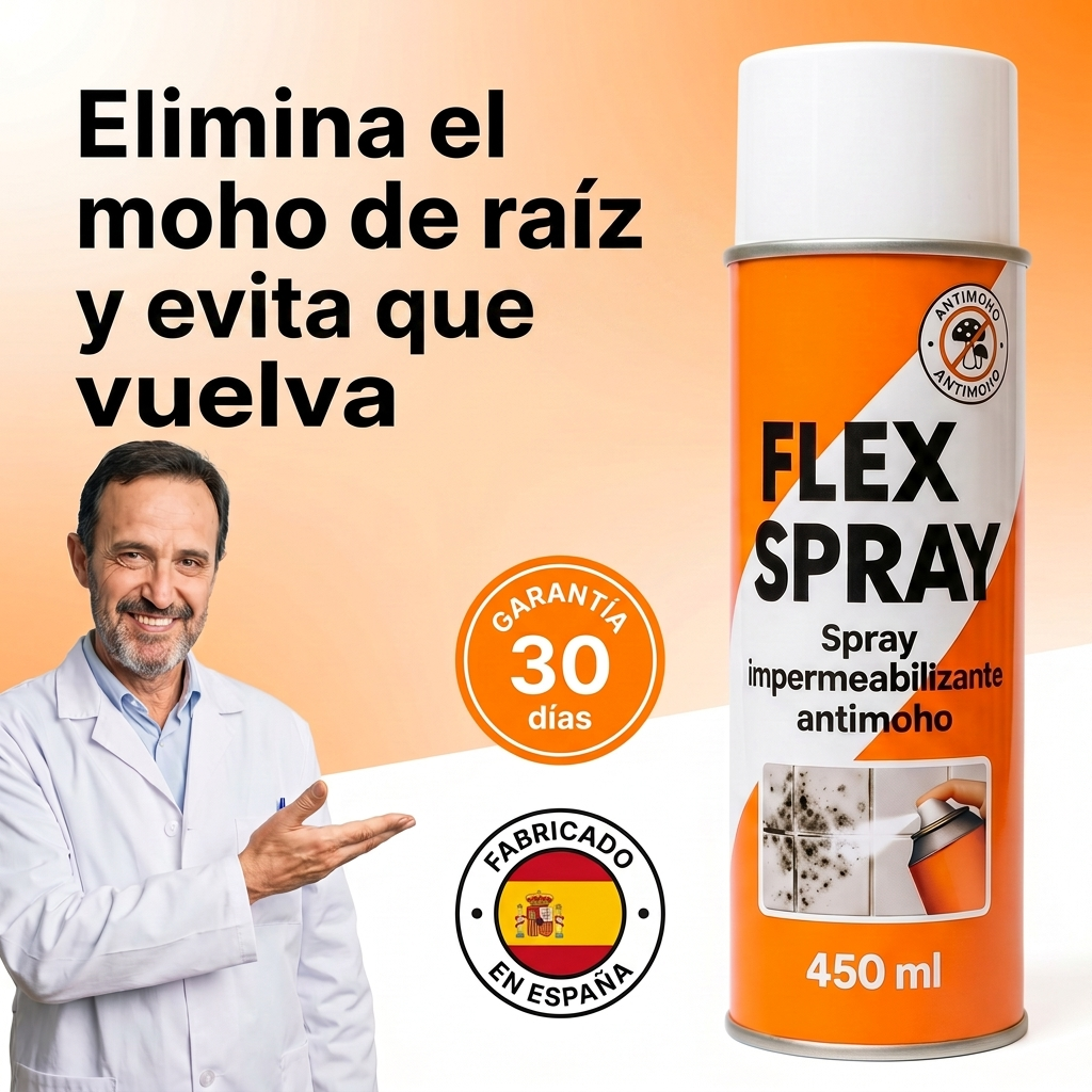 Elimina el moho de Raiz y Evita que vuelva - FlexSpray™ Spray Anti Moho